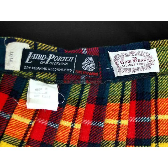 Vintage Ladies Scottish Maxi Skirt Made In Scotland Laird-Portch Small