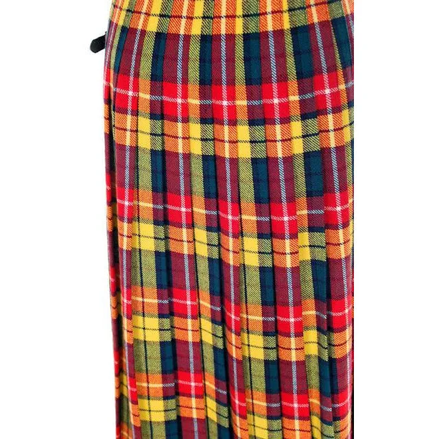 Vintage Ladies Scottish Maxi Skirt Made In Scotland Laird-Portch Small