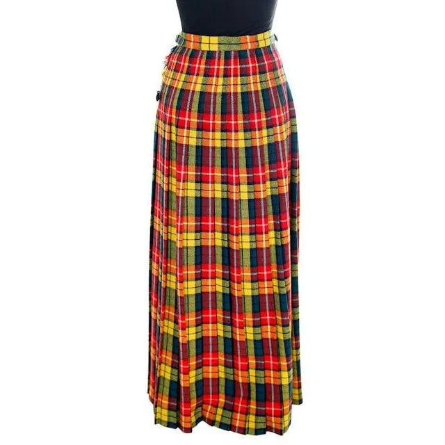Vintage Ladies Scottish Maxi Skirt Made In Scotland Laird-Portch Small