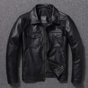 Vintage Leather Jacket Bikers Lifestyle