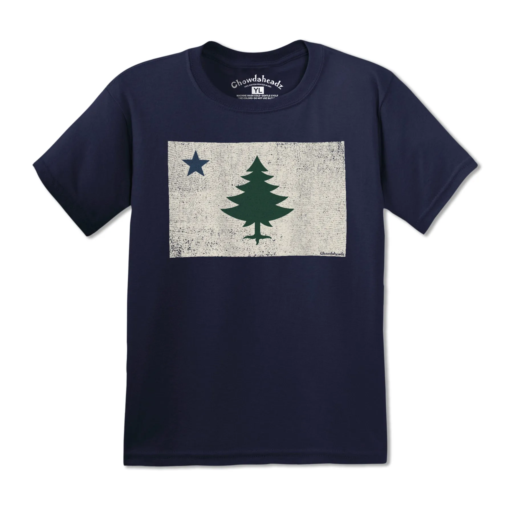 Vintage Maine Flag Youth T-shirt