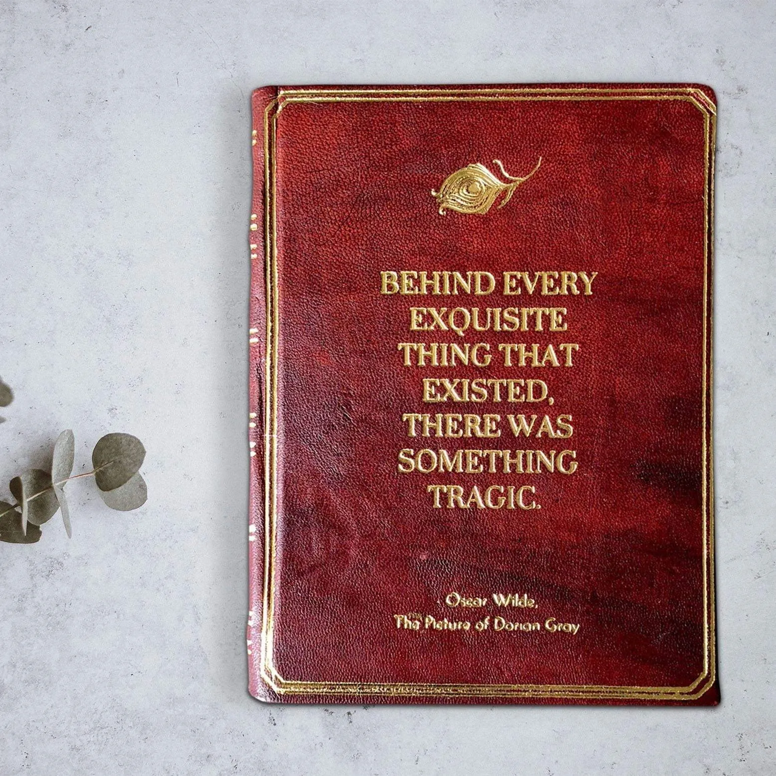 Vintage Oscar Wilde Dorian Gray Handmade Leather Journal