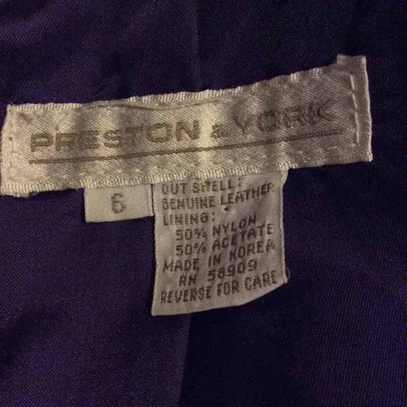 Vintage Purple Leather Skirt