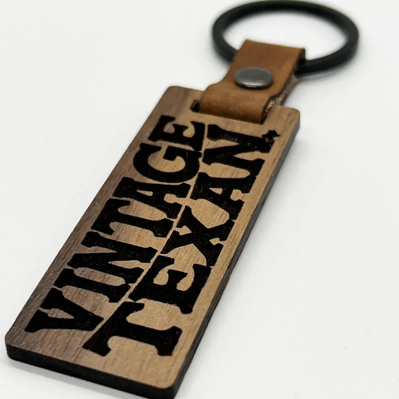 Vintage Texan Walnut Keychain