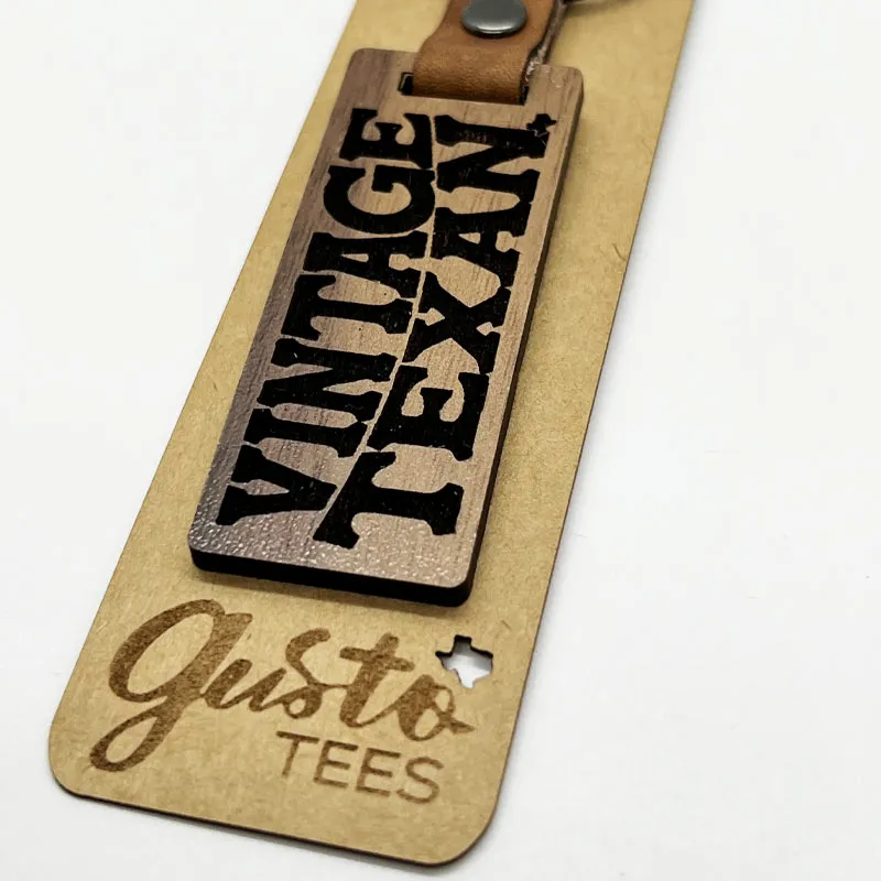 Vintage Texan Walnut Keychain