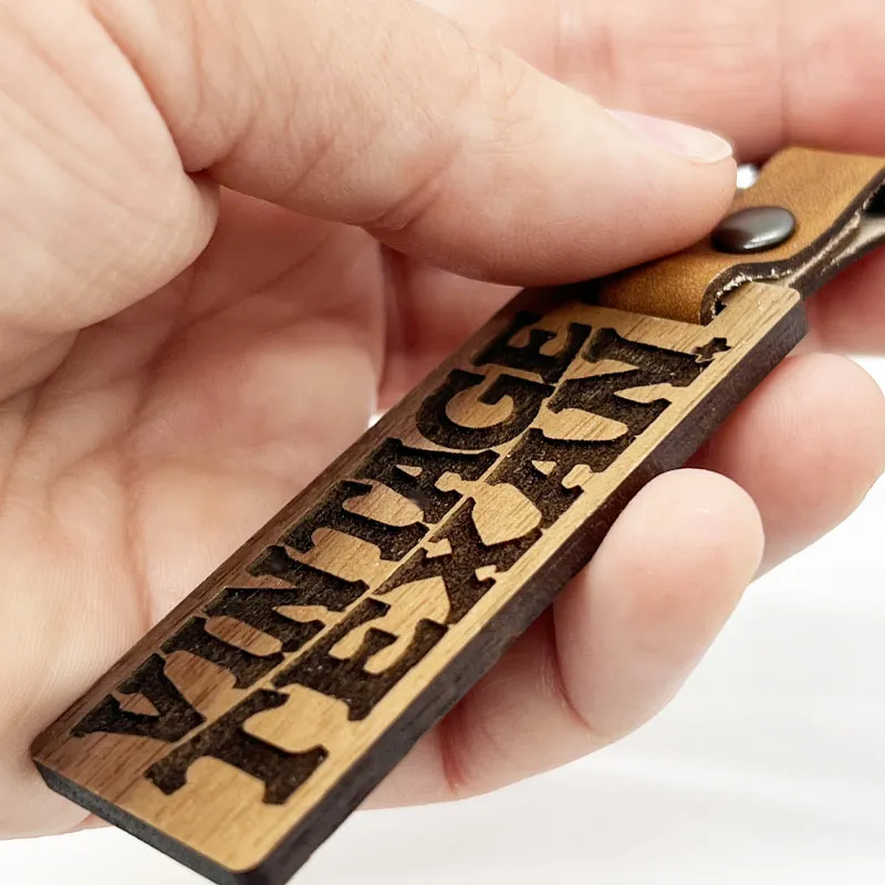 Vintage Texan Walnut Keychain