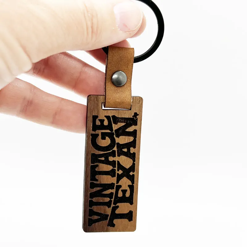 Vintage Texan Walnut Keychain