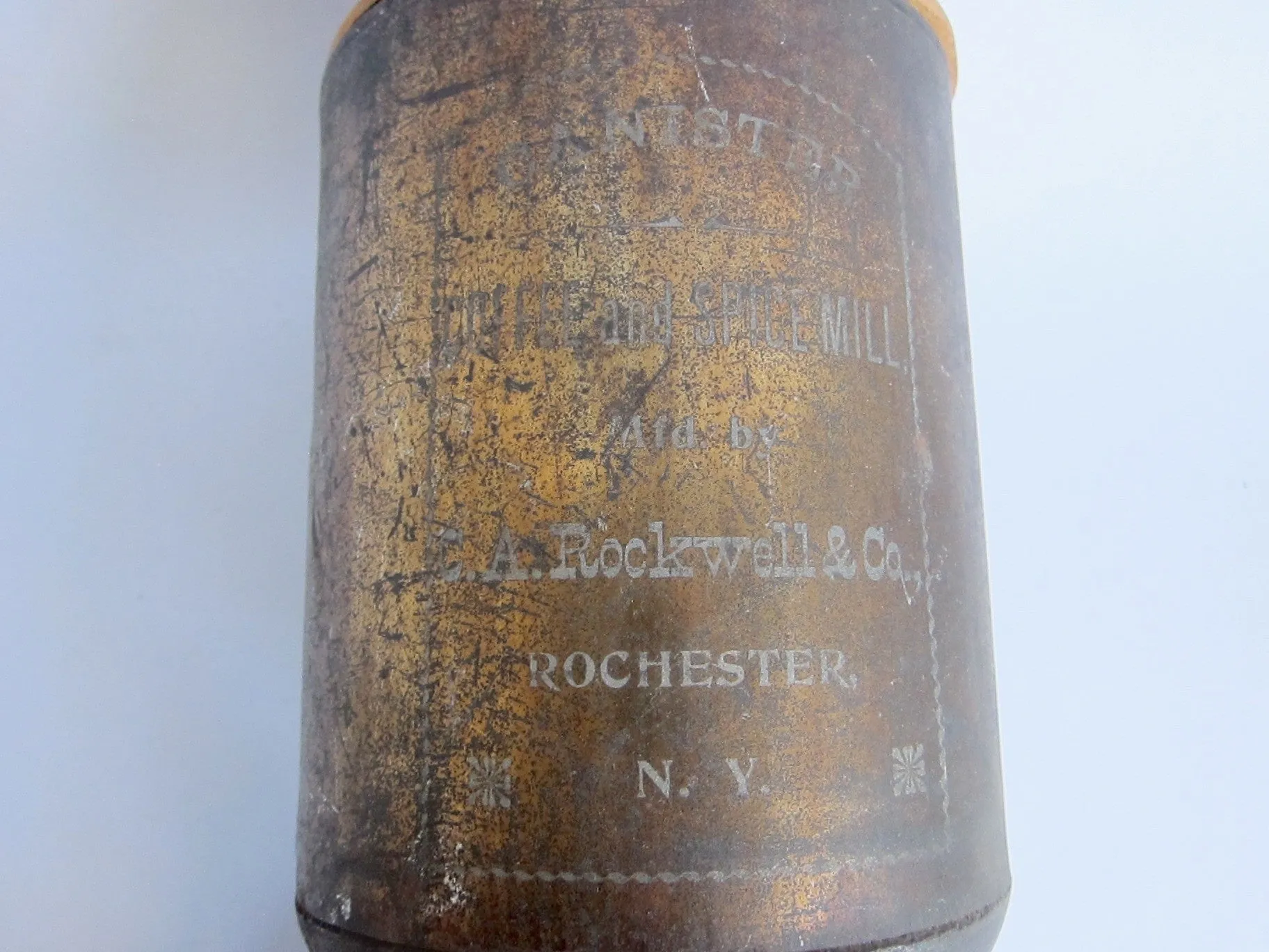 Vintage Wall Mounted Canister Coffee Grinder - PATD 1891