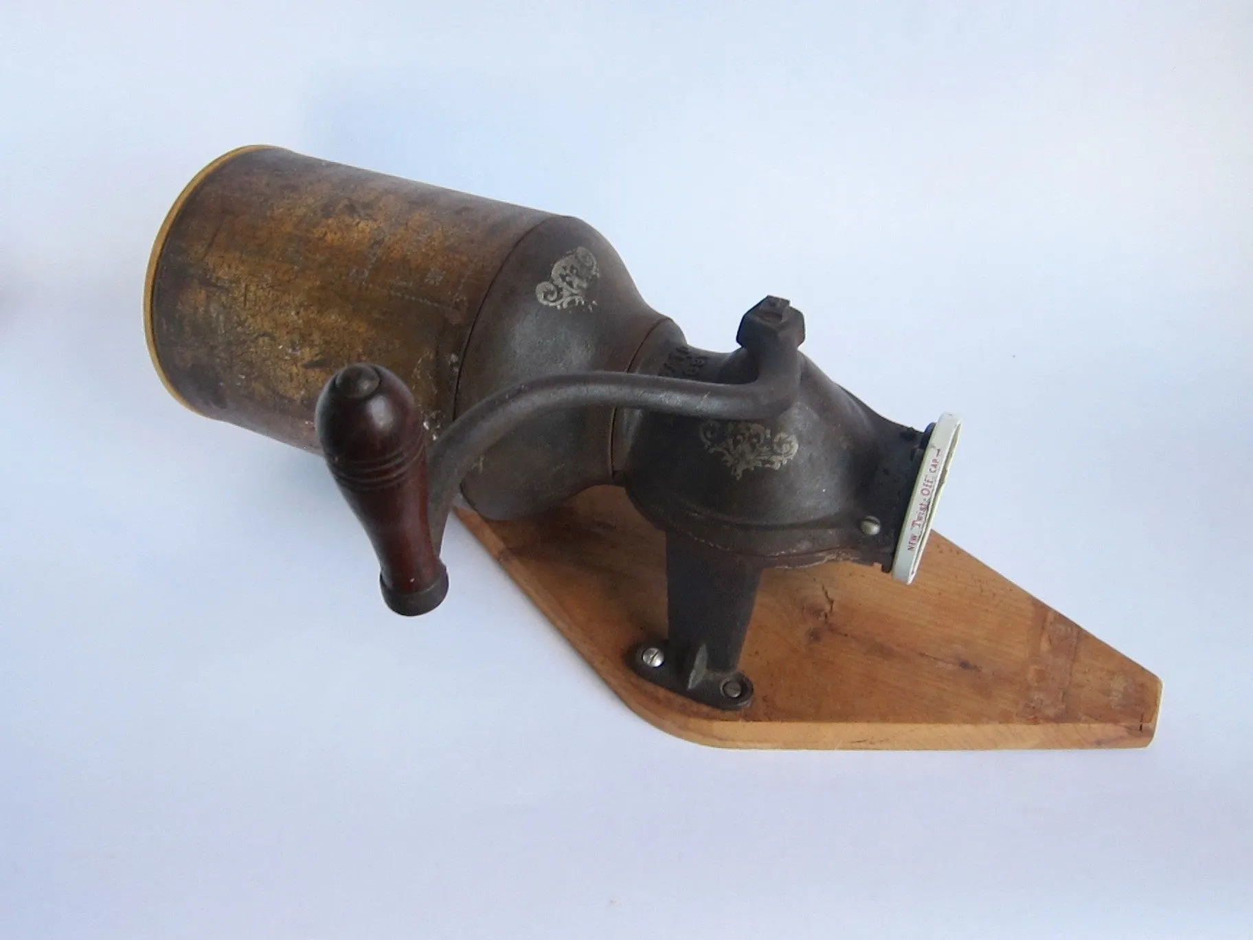 Vintage Wall Mounted Canister Coffee Grinder - PATD 1891