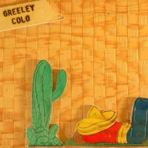 Vintage Wooden Scrapbook Souvenir of Greeley, CO