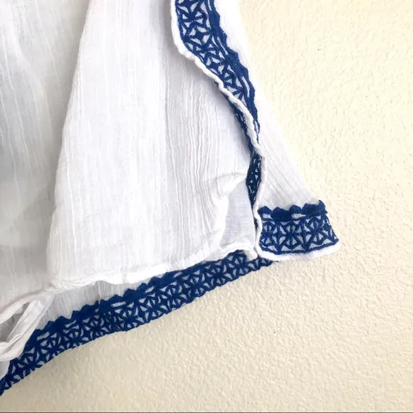 VITAMIN A x REVOLVE Capri Embroidered Shorts in Trade Winds White