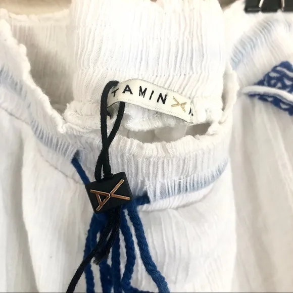 VITAMIN A x REVOLVE Capri Embroidered Shorts in Trade Winds White