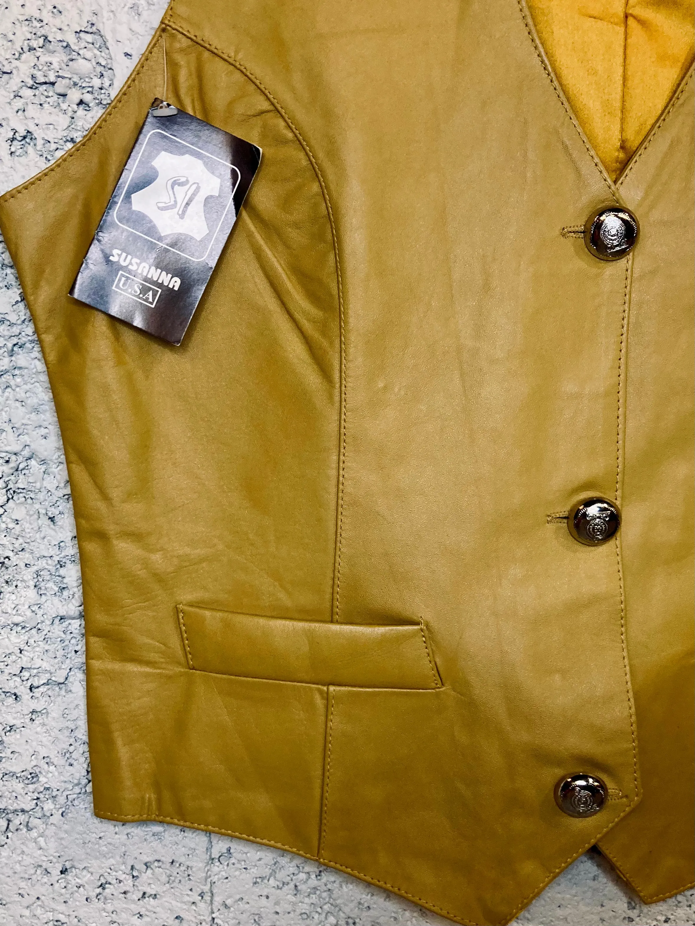 VTG Leather Deadstock Vest