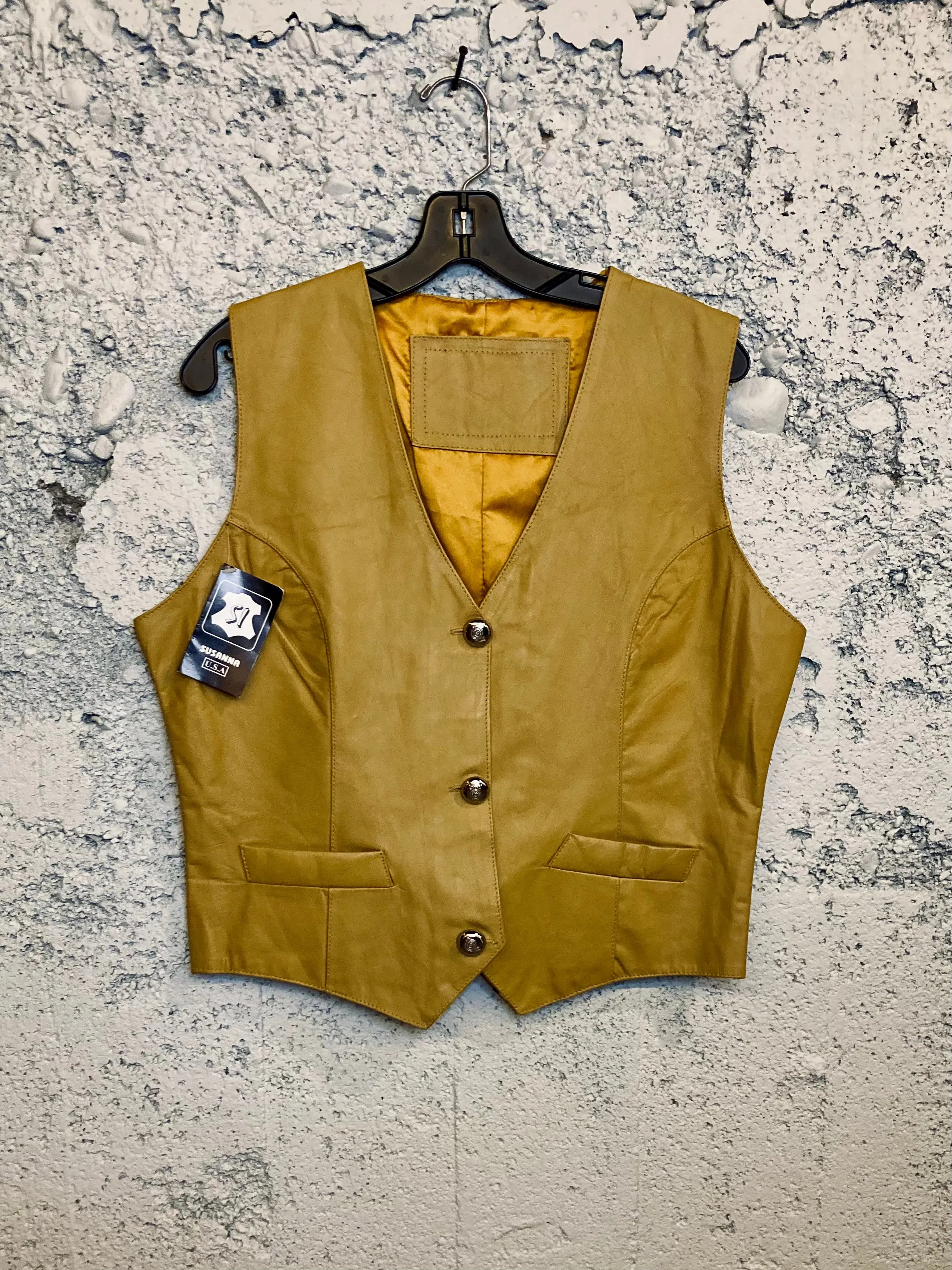 VTG Leather Deadstock Vest