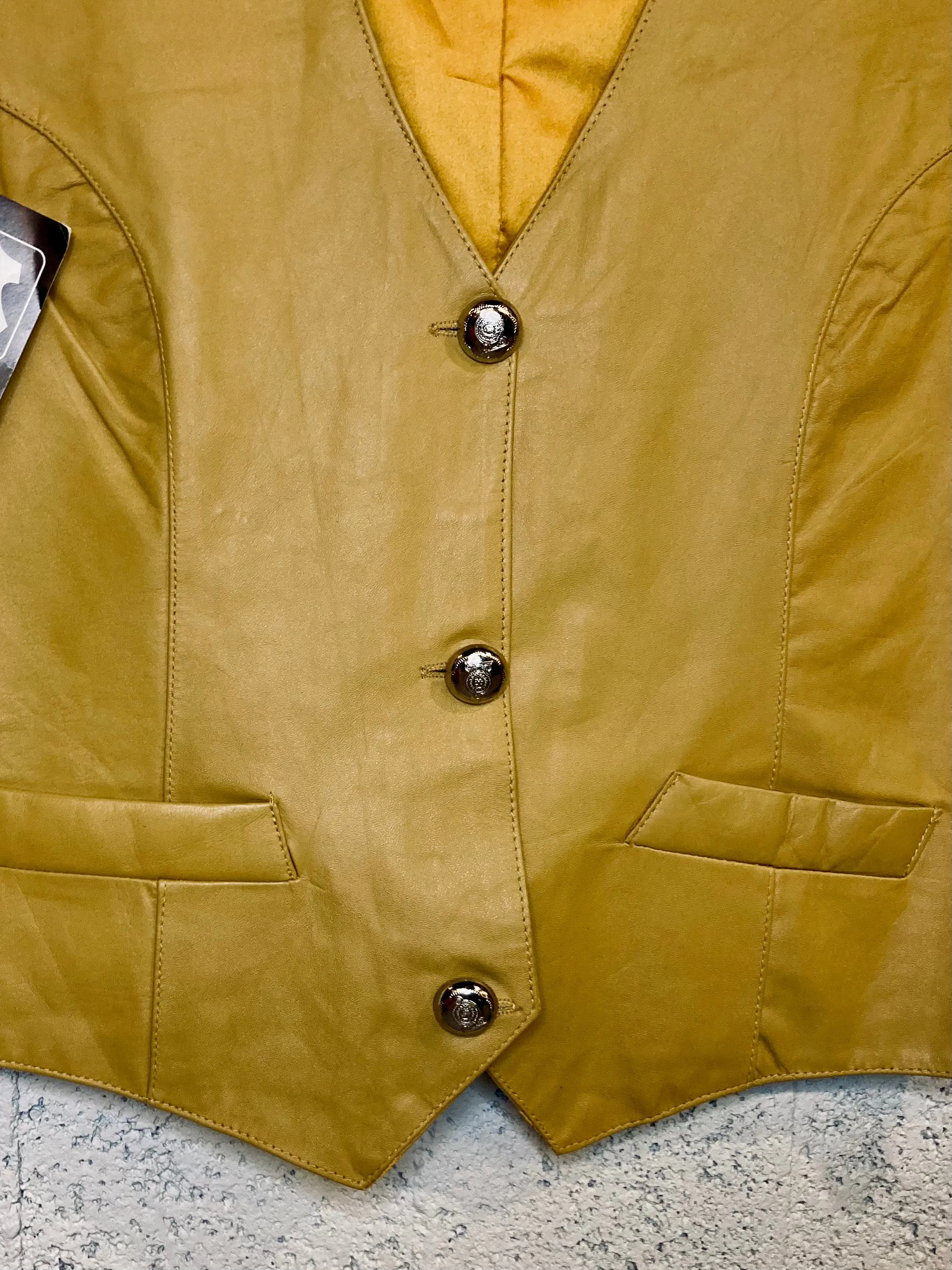 VTG Leather Deadstock Vest