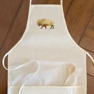 Watercolor Buffalo - Women's Apron