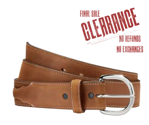 Western Classic Distressed Leather Belt by Justin