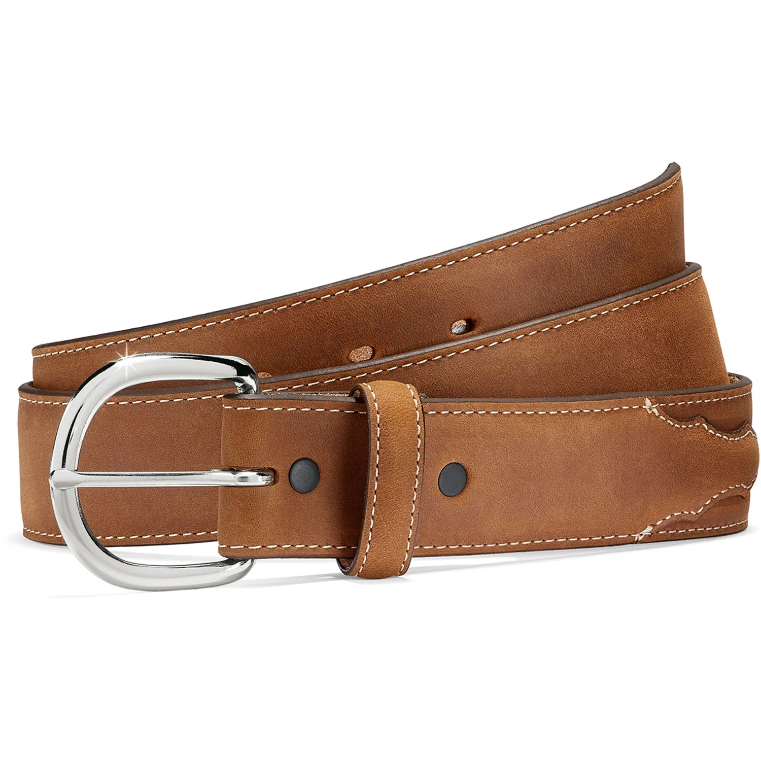 Western Classic Distressed Leather Belt by Justin