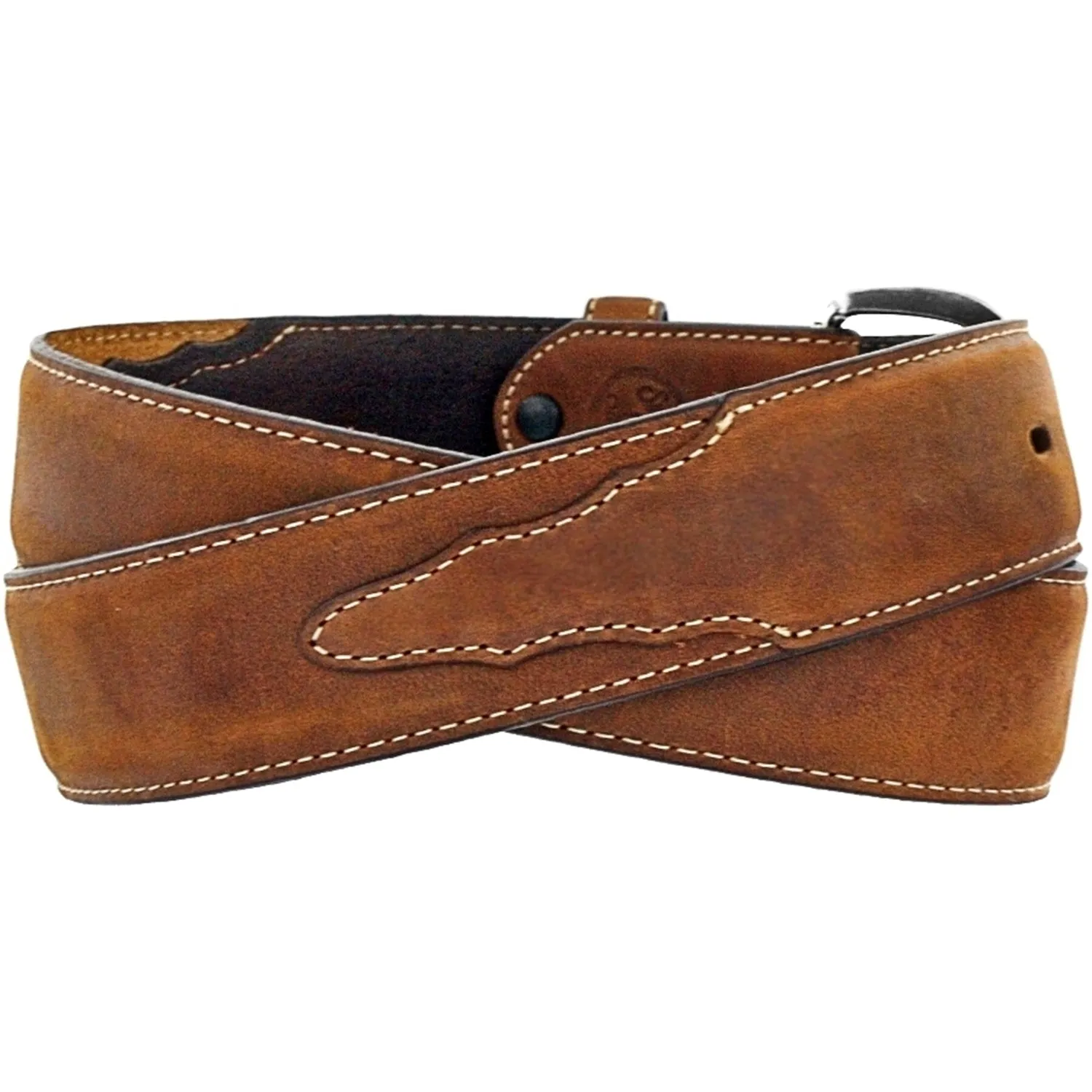 Western Classic Distressed Leather Belt by Justin