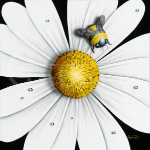 White Flower - Bumblebee