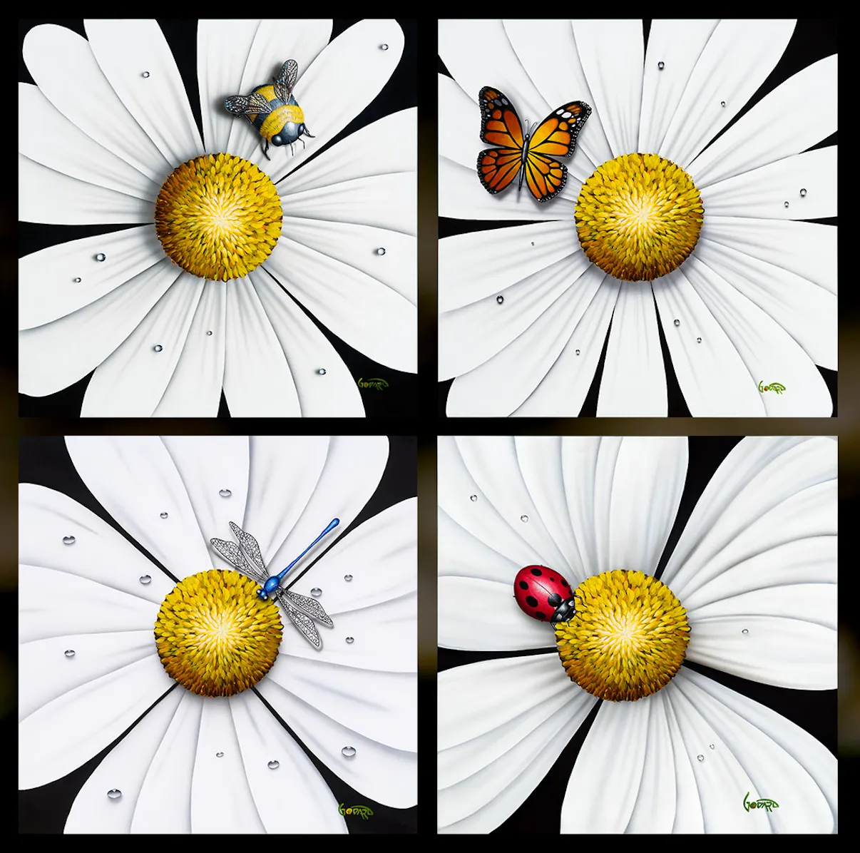 White Flower - Bumblebee