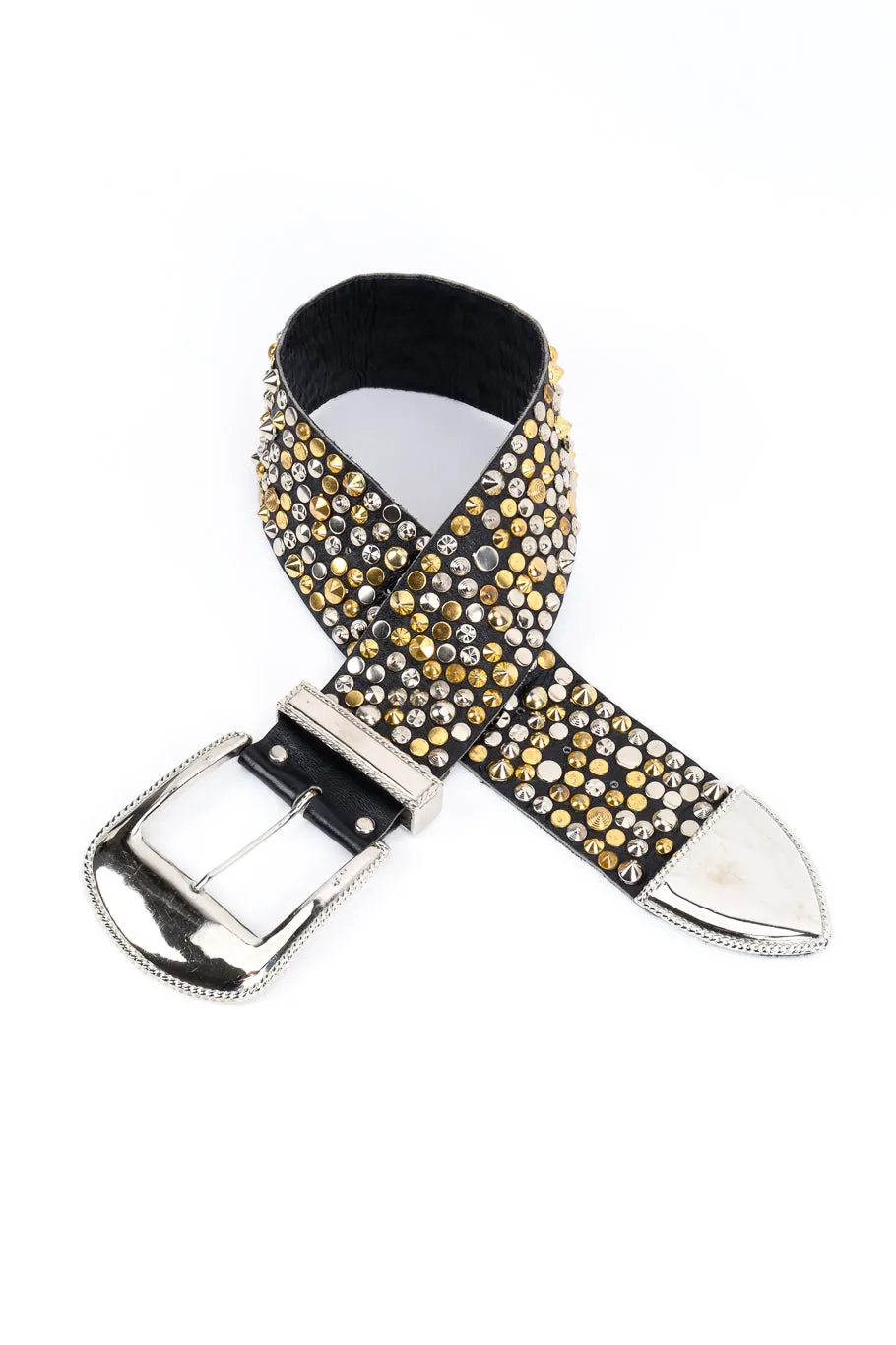 Wide Studded Belt