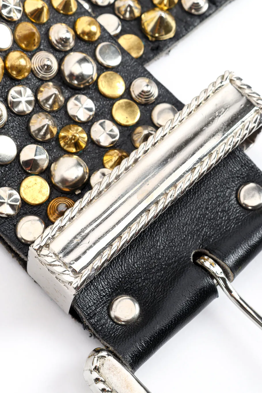 Wide Studded Belt