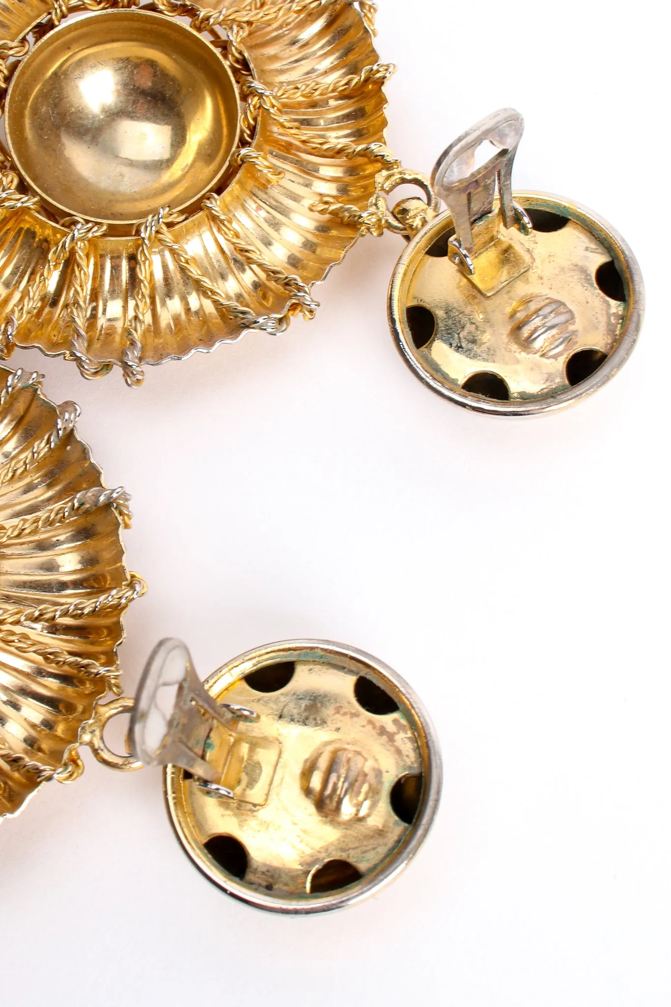 Wire Wrapped Dome Burst Earrings
