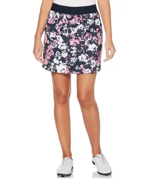Womens Floral Stretch Skort