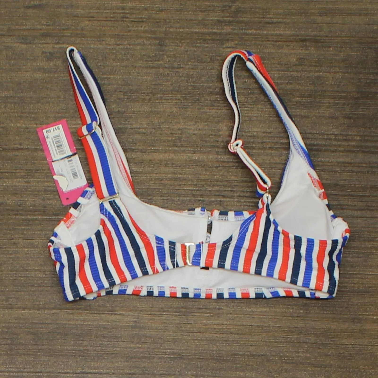 Xhilaration Juniors' Ribbed Button-Front Bralette Bikini Top 78784778