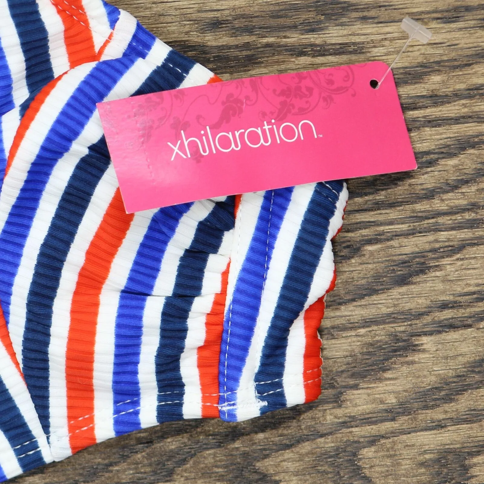 Xhilaration Juniors' Ribbed Button-Front Bralette Bikini Top 78784778