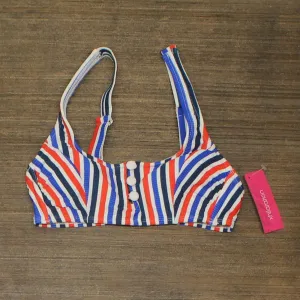 Xhilaration Juniors' Ribbed Button-Front Bralette Bikini Top 78784778