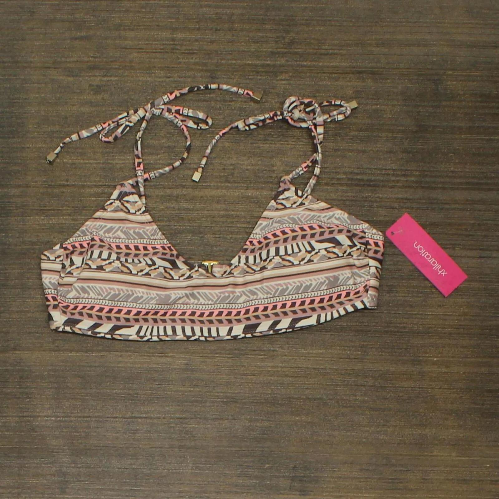 Xhilaration Juniors' Shoulder Tie Bralette Bikini Top AFK03T