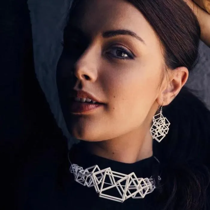 Z Cube Earring